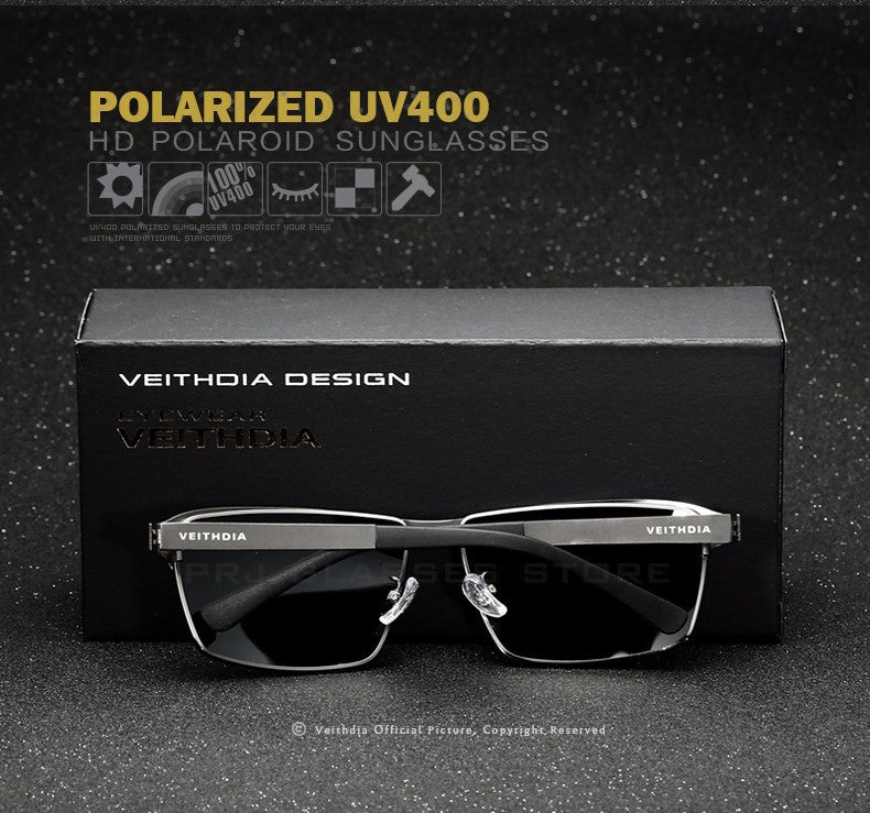 Veithdia Brand Designer Original Box Classic Sunglasses Men Polarized Lens  2711
