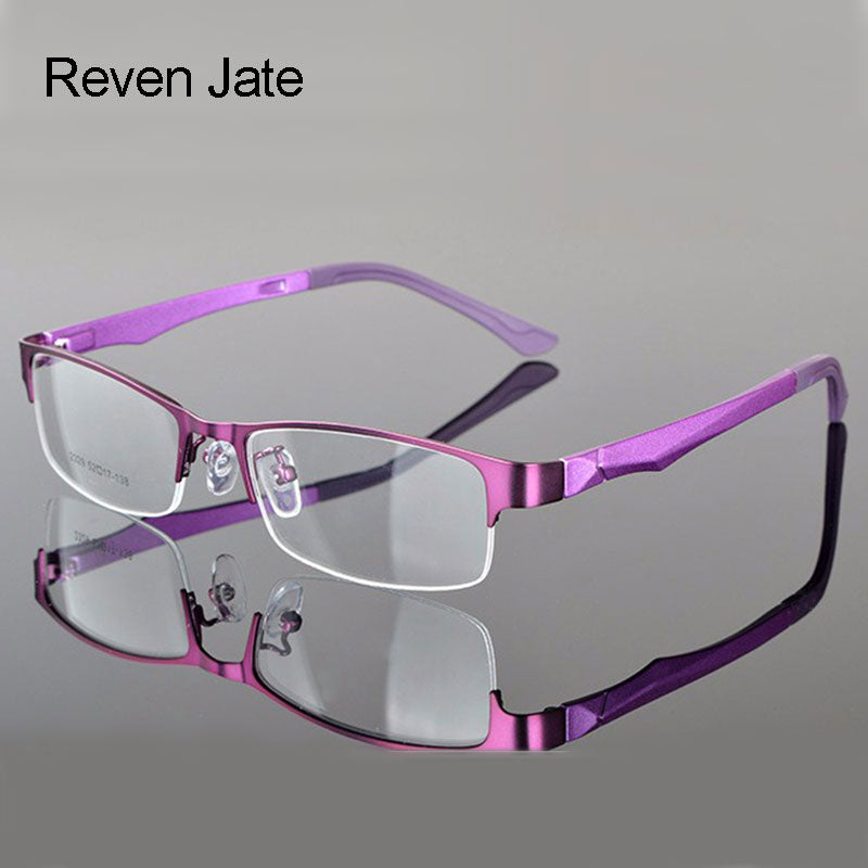 Reven Jate Women's Semi Rim Alloy Eyeglasses 2329 Frames Reven Jate   
