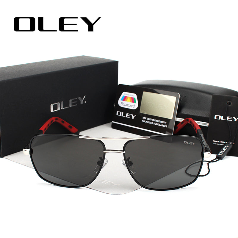 Oley Brand Y7613 Polarized Sunglasses for Men - Ultimate Sun Protection Y7613 C1 Box