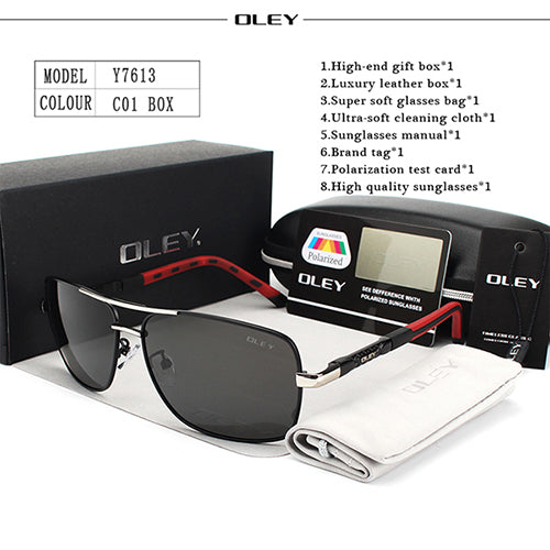 Oley Brand Y7613 Polarized Sunglasses for Men Ultimate Sun