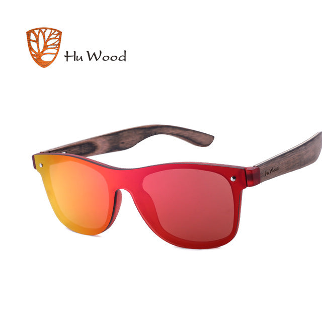 ANDWOOD Wooden Frame Polarized UV Protection Square Sunglasses for Men and  Women