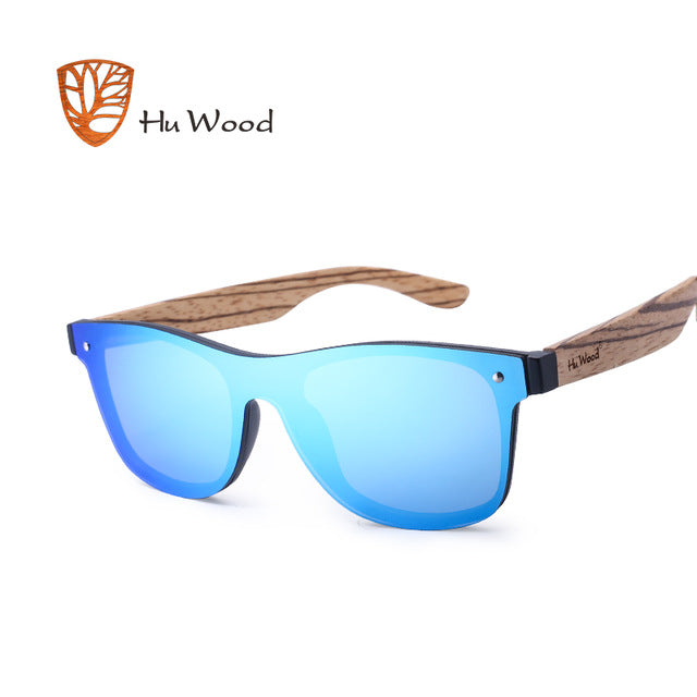 Hu Wood Brand Sunglasses Women Men Flat Lens Rimless Square Frame Gg 8021-1 Sunglasses Hu Wood 1  