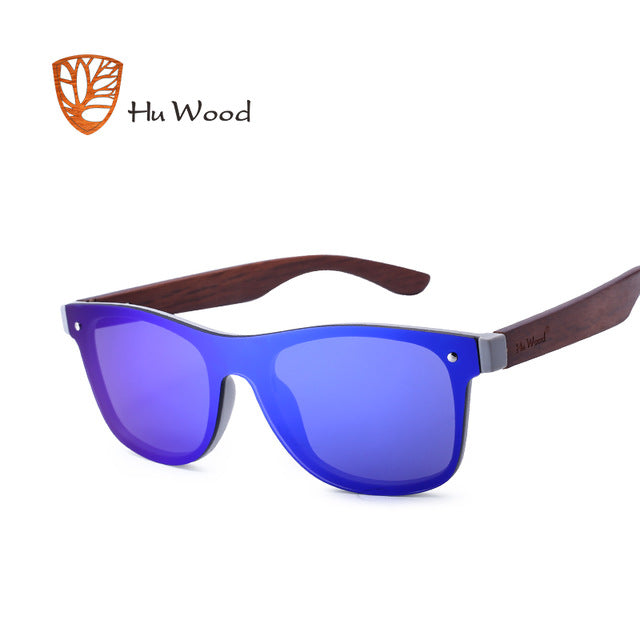 Hu Wood Brand Sunglasses Women Men Flat Lens Rimless Square Frame Gg 8021-1 Sunglasses Hu Wood 2  