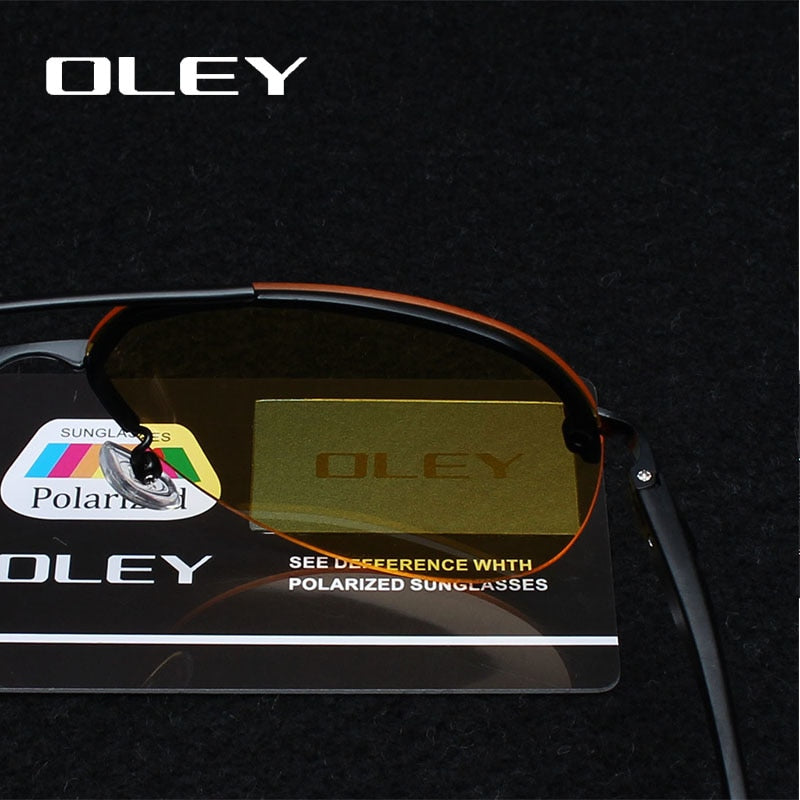 Oley Yellow Polarized Sunglasses Men Night Vision Glasses Brand Designer Women Spectacles Car Drivers Aviation Y143Y Sunglasses Oley   
