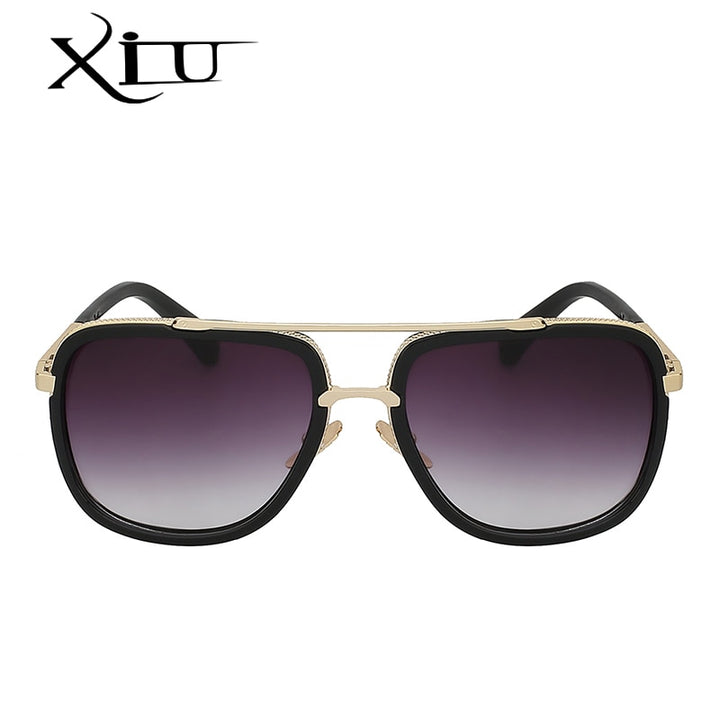 Xiu Brand Men's Square Sunglasses Men Women Big Frame Sunglasses Xiu   