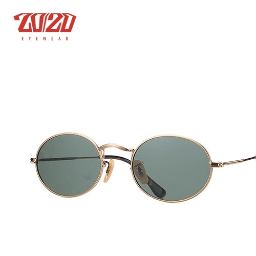 20/20 Polarized Oval Driving Sunglasses For Men & Women C030 Sunglasses 20/20 C01 Gold G15  