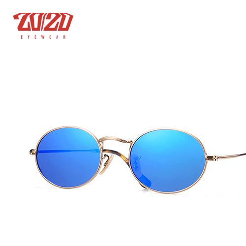 20/20 Polarized Oval Driving Sunglasses For Men & Women C030 Sunglasses 20/20 C03 Gold Blue  
