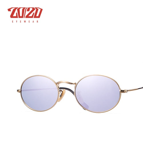 20/20 Polarized Oval Driving Sunglasses For Men & Women C030 Sunglasses 20/20 C05 Gold Purple  