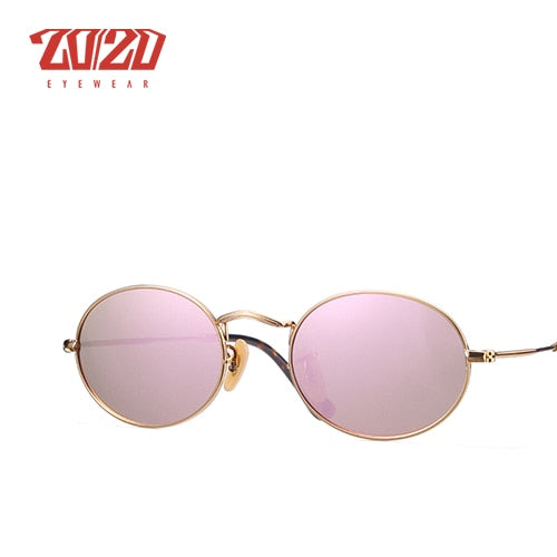 20/20 Polarized Oval Driving Sunglasses For Men & Women C030 Sunglasses 20/20 C04 Gold Pink  