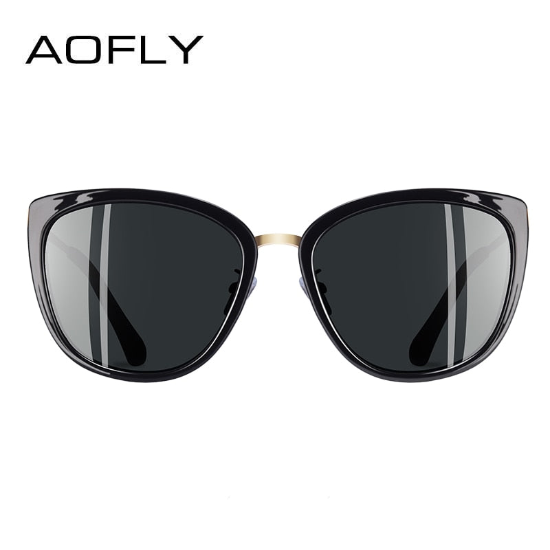 Aofly Women's Polarized Metal Leg Cat Eye Sunglasses A105 Sunglasses Aofly   