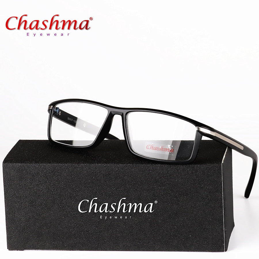 Chashma Unisex Full Rim Square Titanium Tr 90  Reading Glasses 1356 Reading Glasses Chashma   