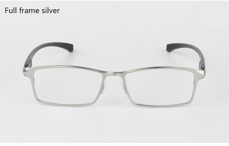 Bclear Men Titanium Alloy Eyeglasses Flexible Temples Legs Ip Electroplating Alloy Material Full Rim And Half Rim Semi Rim Bclear   