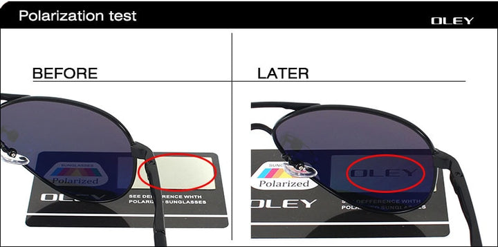 Oley Brand Unisex Polarized Sunglasses Men Women Driving Coating Spectacles Y7492 Sunglasses Oley   