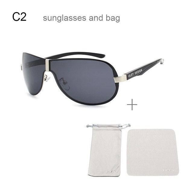 Oley Aluminum Magnesium Men's Sunglasses Polarized Coating Mirror Ya494 Sunglasses Oley YA494 C2  