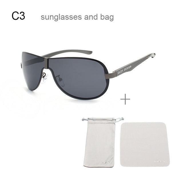 Oley Aluminum Magnesium Men's Sunglasses Polarized Coating Mirror Ya494 Sunglasses Oley YA494 C3  