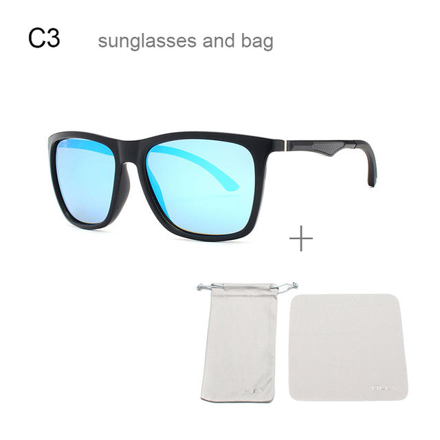 Oley Classic Aluminum Magnesium Tr90 Polarized Sunglasses Men Black Hd Color Film Anti-Uv Ya425 Sunglasses Oley YA425 C3  