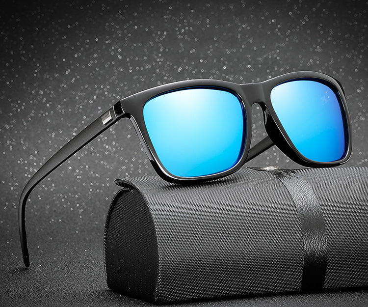 Ralferty Square Polarized Sunglasses | Stylish Eyewear for Men & Women Black Night Vision / Picture Color