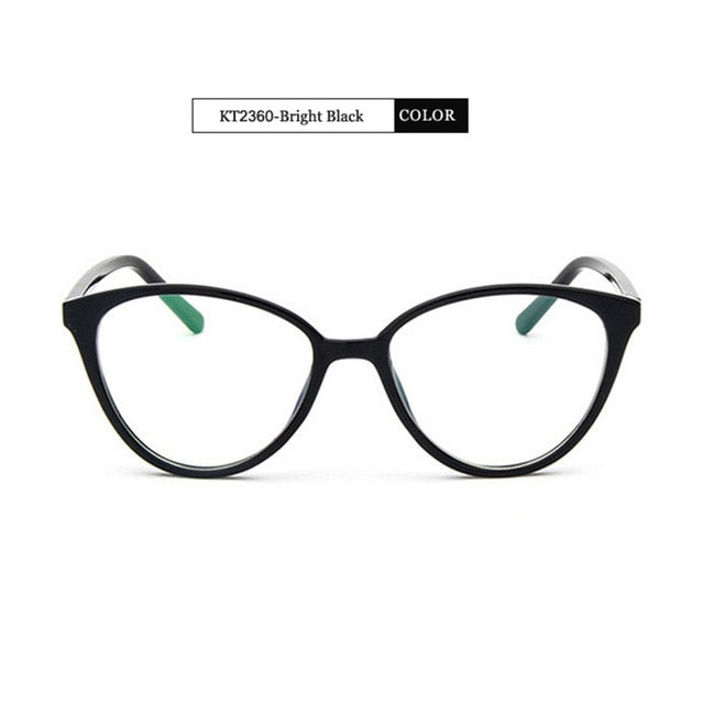 Kottdo Women Cat Eye Eyeglasses Frame Men Glasses Kt2360 Frame Kottdo Brigtht Black  