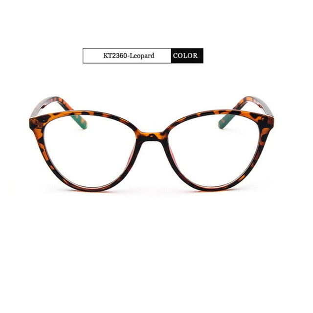 Kottdo Women Cat Eye Eyeglasses Frame Men Glasses Kt2360 Frame Kottdo Leopard  