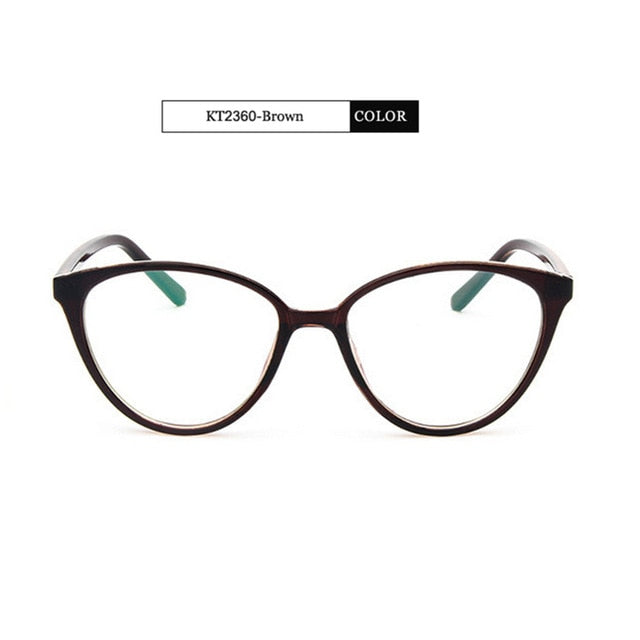 Kottdo Women Cat Eye Eyeglasses Frame Men Glasses Kt2360 Frame Kottdo Brown  