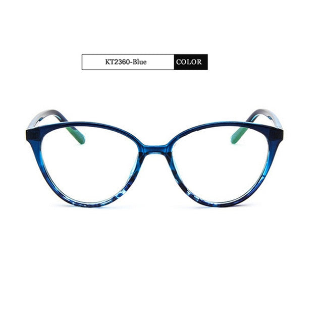 Kottdo Women Cat Eye Eyeglasses Frame Men Glasses Kt2360 Frame Kottdo Blue  