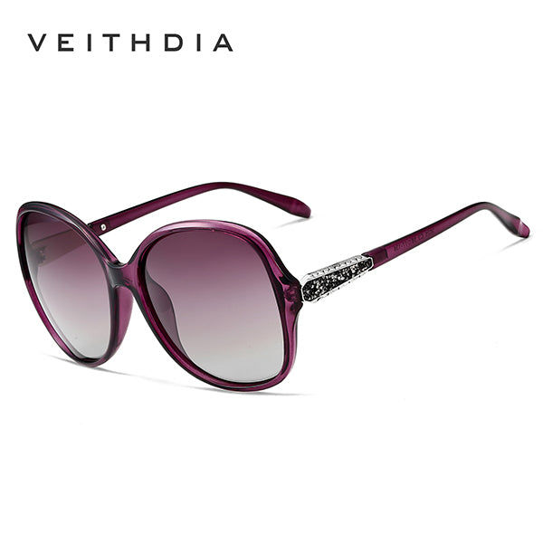 Veithdia Brand Designer Women Sunglasses Polarized Luxury Vt3025 Sunglasses Veithdia Purple  
