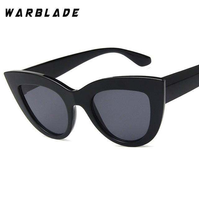 Warblade Women Designer Cat Eye Sunglasses Sunglasses Warblade sand black  