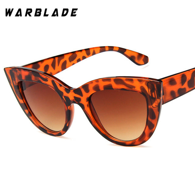 Warblade Women Designer Cat Eye Sunglasses Sunglasses Warblade leopard  