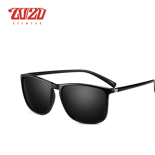 20/20 Brand Classic Polarized Sunglasses Men Driving Tr90 Frame Tr138 Sunglasses 20/20 C01 Black  