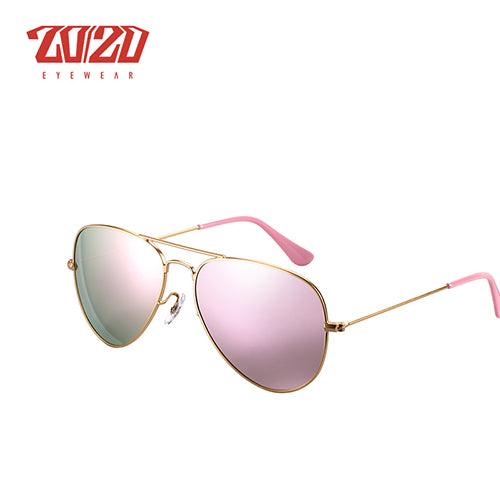 20/20 Brand Design Pilot Polarized Sunglasses Men Women Metal Frame Male Sun Glasses Unisex 17019 Sunglasses 20/20 C23 Pink  