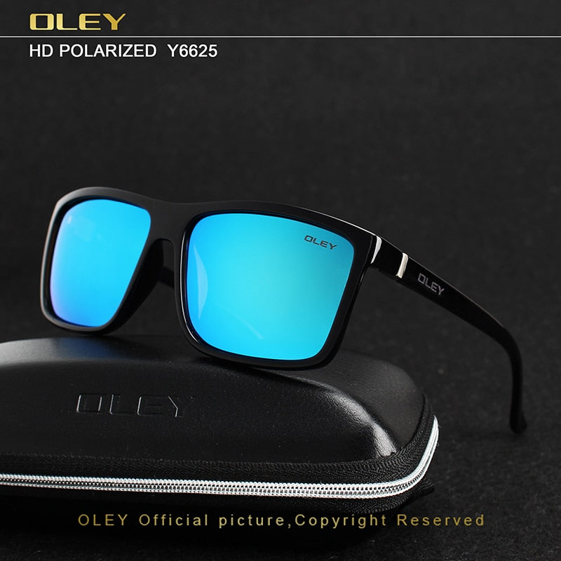 Oley Brand Sunglasses Men Classic Male Square Glasses Driving Travel Eyewear Unisex Y6625 Sunglasses Oley   
