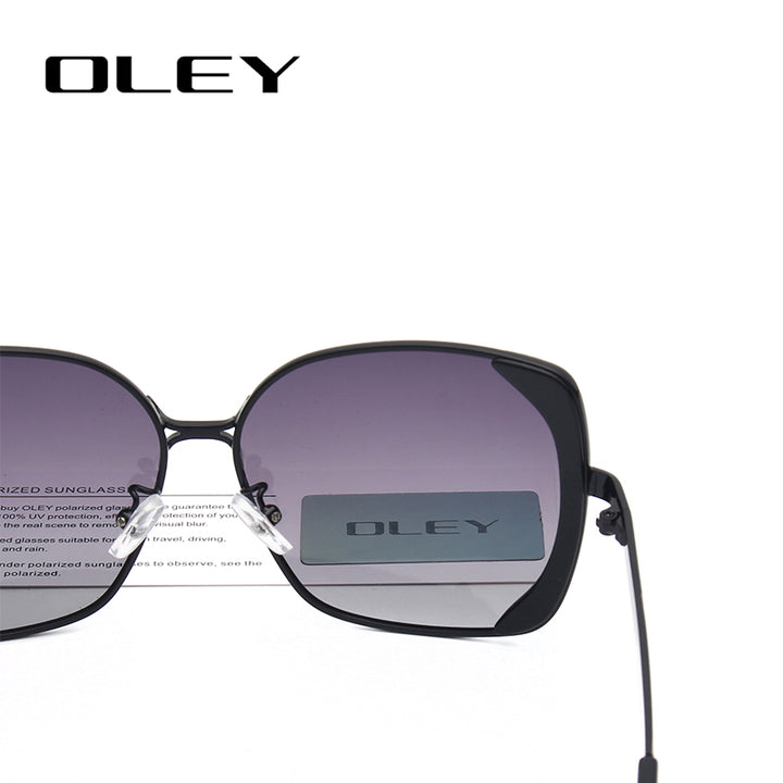 Oley Classic Brand Large Frame Women's Polarized Sunglasses Butterfly Hd Uv Y5190 Sunglasses Oley   