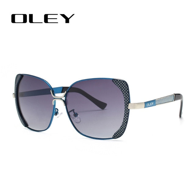 Oley Classic Brand Large Frame Women's Polarized Sunglasses Butterfly Hd Uv Y5190 Sunglasses Oley Y5190 C4BOX  