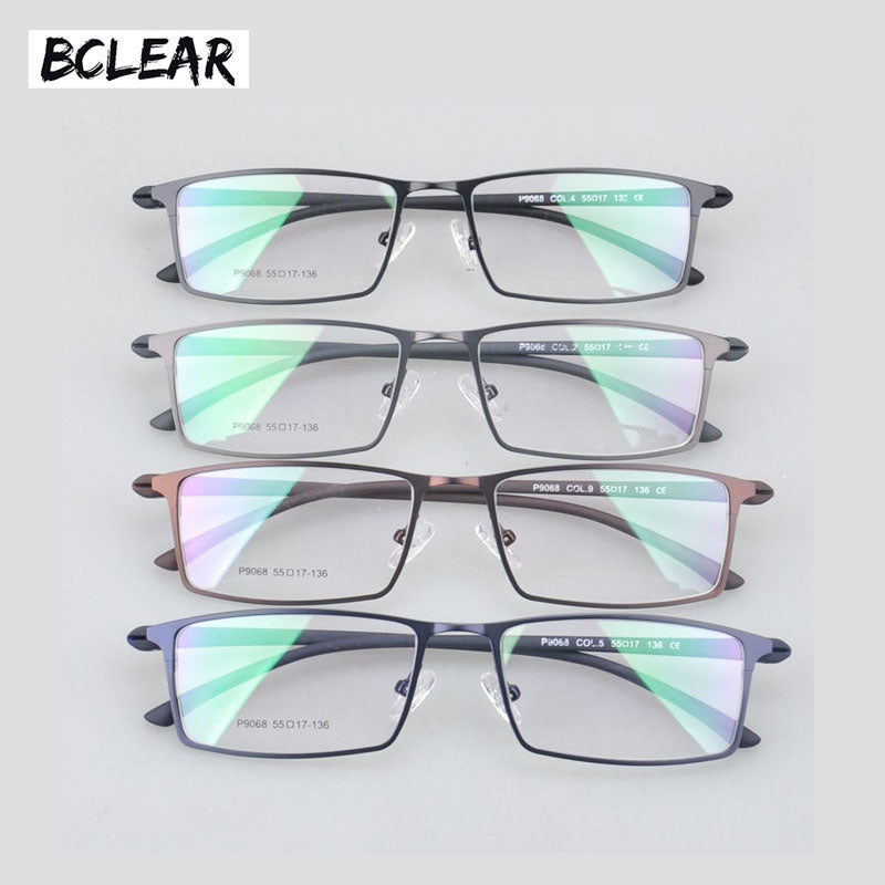 Bclear Hot Arrival Alloy Frame Eyeglasses Business Men Spectacle Frame For Full Frame 9068 Frame Bclear   