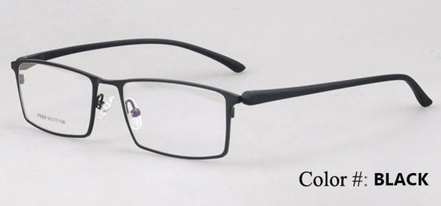 Bclear Hot Arrival Alloy Frame Eyeglasses Business Men Spectacle Frame For Full Frame 9068 Frame Bclear Black  