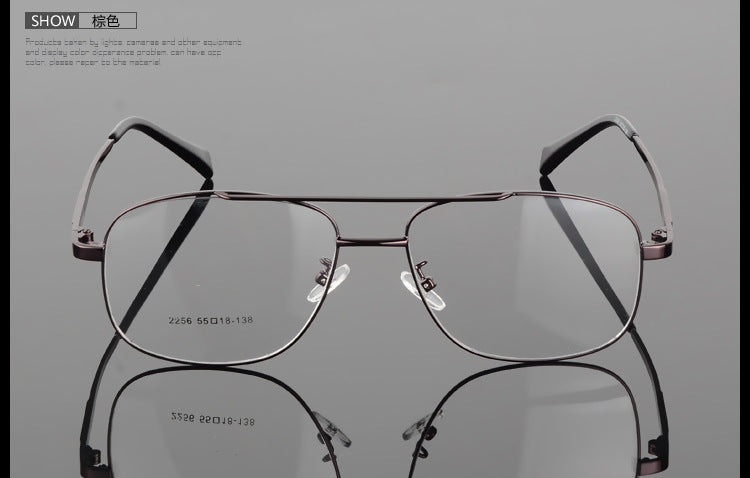 Bclear Classic Alloy Men Frame Double Bridge Eyeglasses Big Face Frame Bclear   