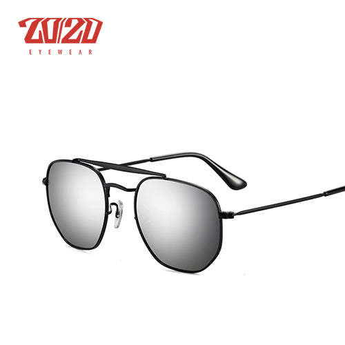 20/20 Polarized Metal Frame Driving Sunglasses For Men & Women 17069 Sunglasses 20/20 C06 Sliver  