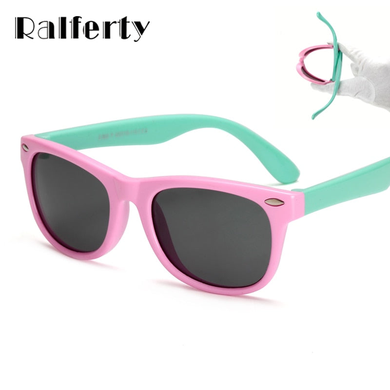 Ralferty Tr90 Flexible Kids Sunglasses Polarized Child Baby Safety Coating Uv400 Sunglasses Ralferty   