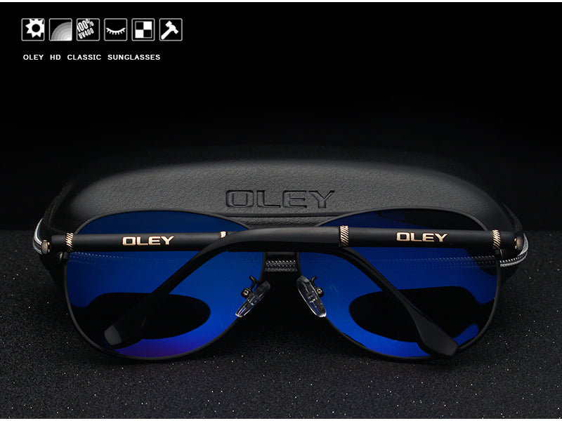 Oley Brand Sunglasses Men Polarized Classic Pilot Fishing Driving Y7005 Sunglasses Oley   