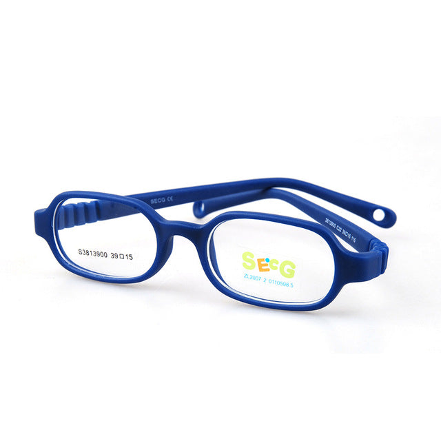 Secg Elewin Brand Unisex Children'S Silicone Framed Eyeglasses Boys Girls Trendy Resin Glasses 2813900 Frame Secg C22  