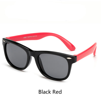Ralferty Tr90 Flexible Kids Sunglasses Polarized Child Baby Safety Coating Uv400 Sunglasses Ralferty Black Red  