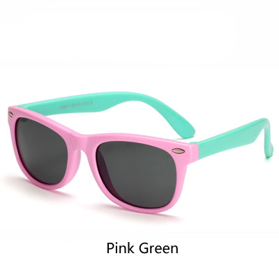 Ralferty Tr90 Flexible Kids Sunglasses Polarized Child Baby Safety Coating Uv400 Sunglasses Ralferty Pink Green  