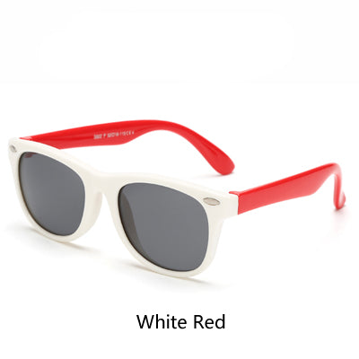 Ralferty Tr90 Flexible Kids Sunglasses Polarized Child Baby Safety Coating Uv400 Sunglasses Ralferty White Red  