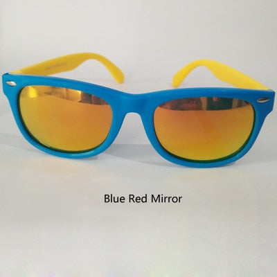 Ralferty Tr90 Flexible Kids Sunglasses Polarized Child Baby Safety Coating Uv400 Sunglasses Ralferty Blue Red Mirror  