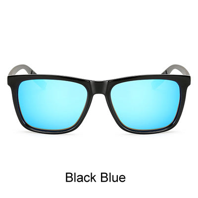 Ralferty Square Polarized Sunglasses | Stylish Eyewear for Men & Women Black Blue / Picture Color