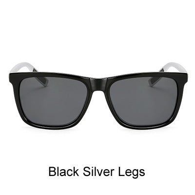 Ralferty Sunglass Square Polarized Sunglasses Men Women Brand Designer Polaroid 7031 Sunglasses Ralferty Black Silver Legs picture color 