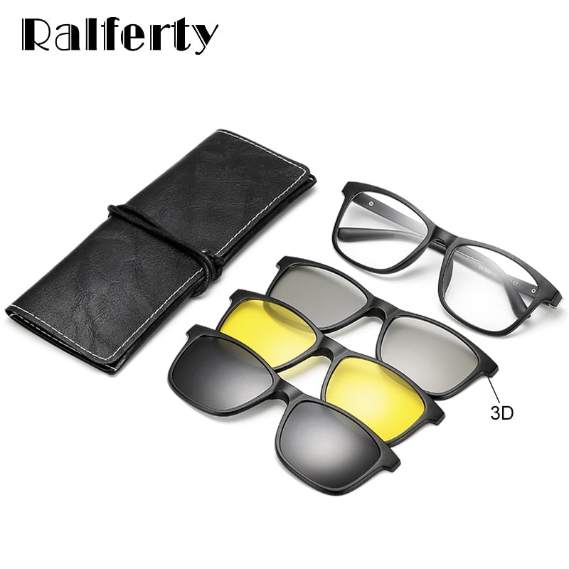 Ralferty Magnetic Polarized Clip On Sunglasses Enhancing Vision Fuzweb