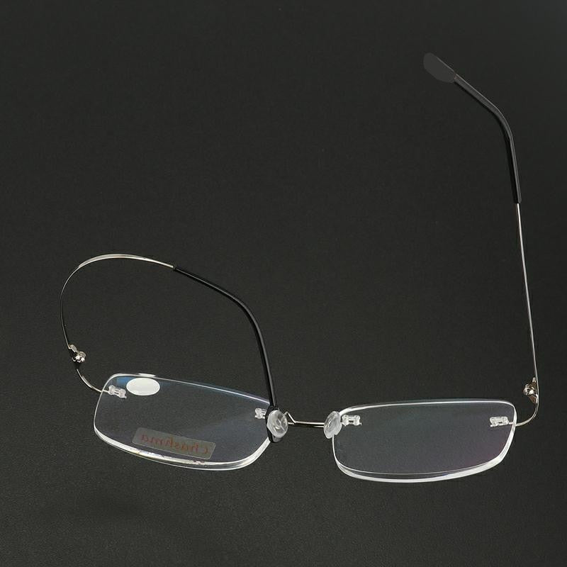 Chashma Unisex Rimless Titanium Alloy Reading Glasses 0020 Reading Glasses Chashma   