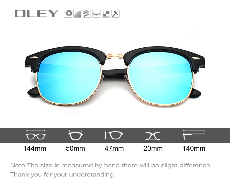 Oley Brand Women Polarized Sunglasses Classic Round Uv Unisex Y1605 Sunglasses Oley   