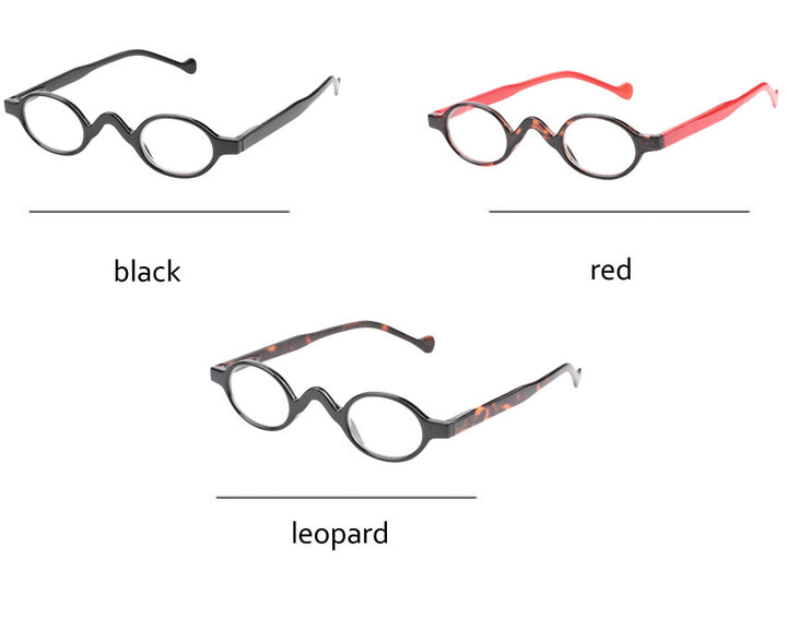 Soolala Brand Reading Glasses Men Women 3 Pcs Small Round Plastic Magnifying +1.0 1.5 2.0 2.5 3.5 4.0 Reading Glasses SooLala   